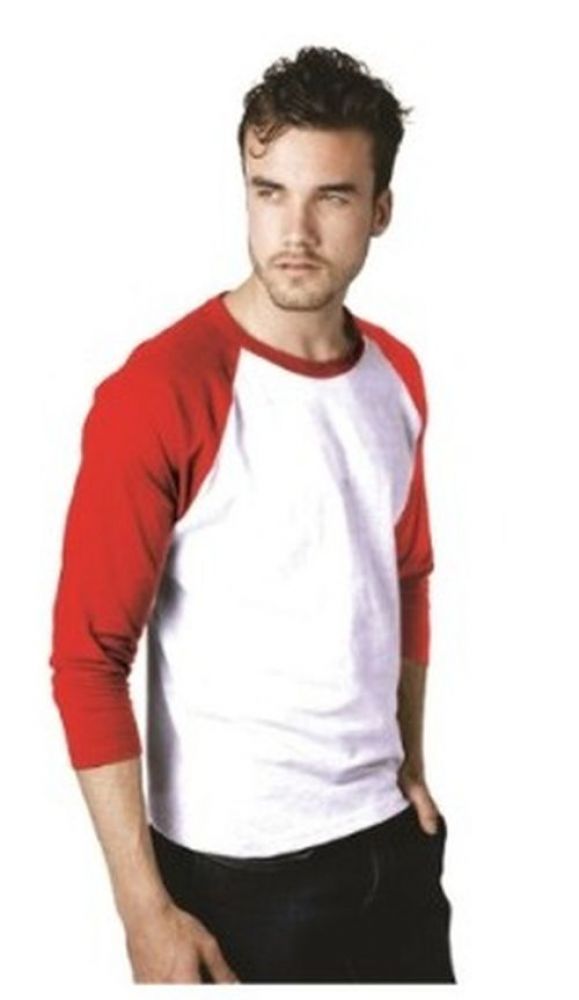 HEAVY RANGLAN MANGA CORTA 100% ALG RINGSPUN ADULTO  imagen